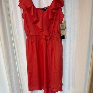 My  Michelle coral satiny dress